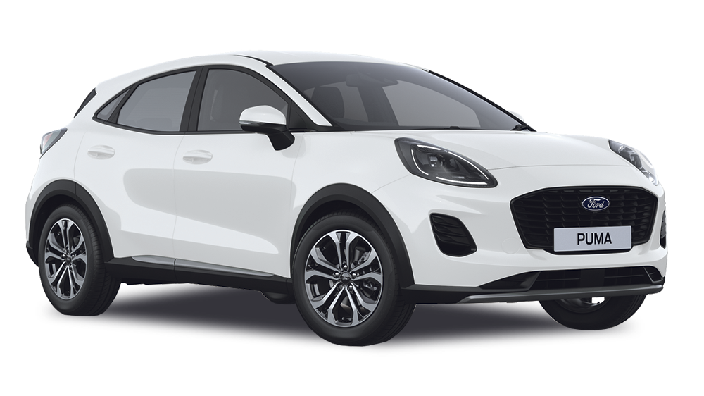 Ford Puma with approximate component locations